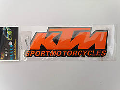 Наліпка на мотоцикл "KTM" 175×70 мм світловідбивна