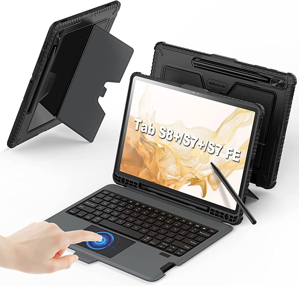 Чохол клавіатура для планшета Nillkin Bumper Combo Keyboard для Samsung Galaxy Tab S7 Plus / S7 FE 12.4'' з підсвіткою