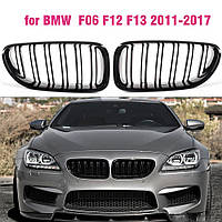 Решетки радиатора ноздри на BMW F06 F12 F13 М6 Ф06 Ф12 Ф13 М6 черные глянец БМВ 6 Серии
