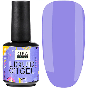 Рідкий гель Kira Nails Liquid Gel No011, 15 мл волошки