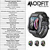 Військові смарт годинник тактичний протиударний крокомір пульс тиск Smart Watch Modfit водонепроникний, фото 3