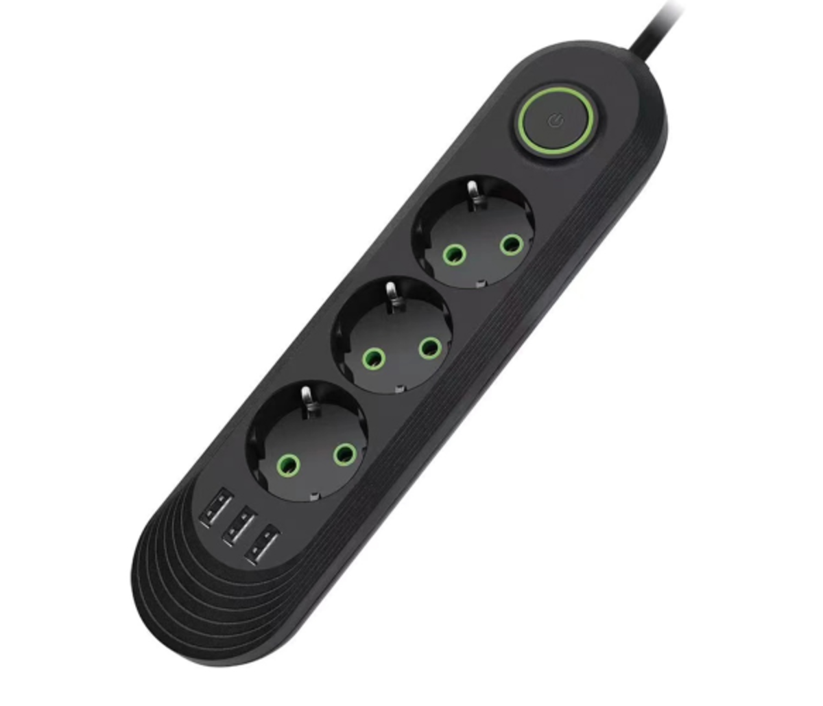 Мережевий фільтр живлення Donglixia F03U 3 розетки 3USB подовжувач 4 метри