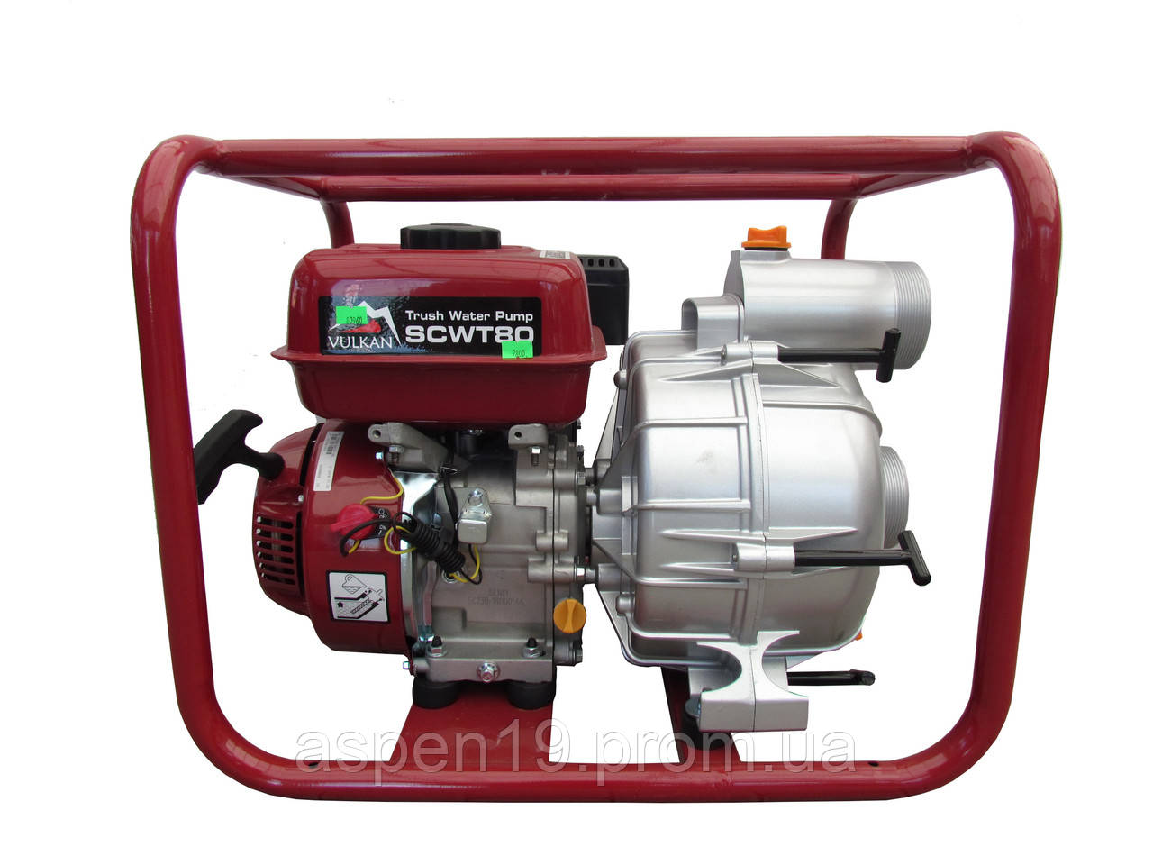 Мотопомпа бензиновая Vulkan SCWT80 для грязной воды - фото 2 - id-p1798578170