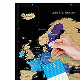 Скретч карта Європи "Travel Map Black Europe" (рама) BEF  1 шт., фото 4
