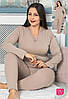 Піжама жіноча кофта та лосини 3-4Xl (54-56) великого розміру Jenika 42048 Туреччина, 4 кольори, фото 2