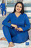 Піжама жіноча кофта та лосини 3-4Xl (54-56) великого розміру Jenika 42048 Туреччина, 4 кольори, фото 3