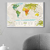 Скретч карта світу "Travel Map Geography World" (тубус) GEOW  1 шт., фото 3