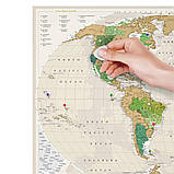 Скретч карта світу "Travel Map Geography World" (тубус) GEOW  1 шт., фото 4