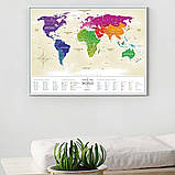 Скретч карта світу "Travel Map Gold World" (рос) (тубус) GWRU  1 шт., фото 3