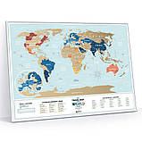 Скретч карта світу "Travel Map Holiday Lagoon World" (англ) (рама) HLWF  1 шт., фото 5