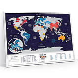 Скретч карта світу "Travel Map Holiday World" (англ) (рама) HWF  1 шт., фото 5