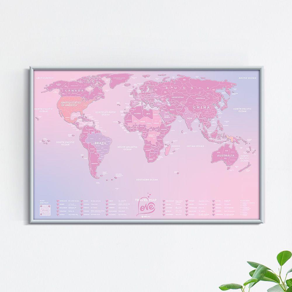 Скретч карта світу "Travel Map Love World" (тубус) LVW 1 шт.