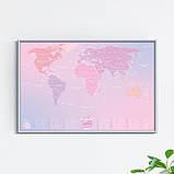 Скретч карта світу "Travel Map Love World" (тубус) LVW  1 шт., фото 3