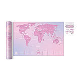 Скретч карта світу "Travel Map Love World" (тубус) LVW  1 шт., фото 4