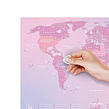 Скретч карта світу "Travel Map Love World" (тубус) LVW  1 шт., фото 5