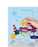 Скретч карта світу "Travel Map Silver Europe" (тубус) SE  1 шт., фото 4