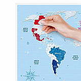 Скретч карта світу "Travel Map Silver World" (тубус) SW  1 шт., фото 4
