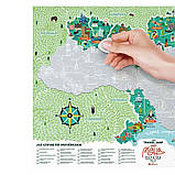 Скретч карта "Travel Map Моя Рідна Україна" (тубус) UAR  1 шт., фото 4