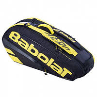Сумка для тенісу Babolat сумка для тенісу rh x 6 pure aero black/yellow (MD)