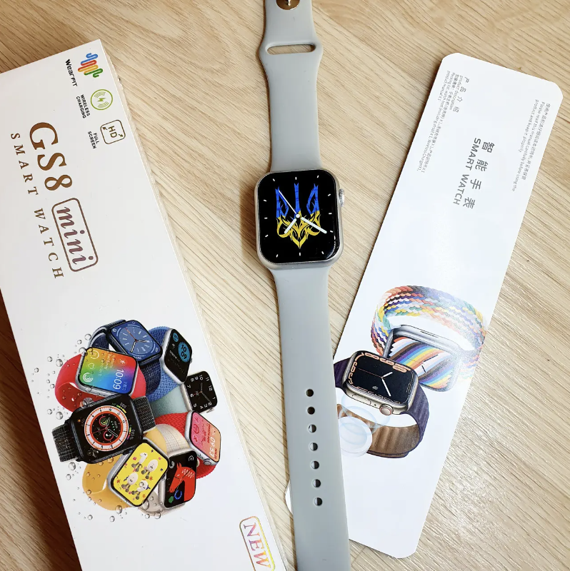 Смарт годинник Smart watch 8 серії GS8  MINI 41 mm українське меню з функцією дзвінка Сірі