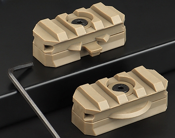 Повортона RIS планка, адаптер кріплення Пікатінні на бокову рейку шолома ARC 19mm Tan (комплект 2шт)