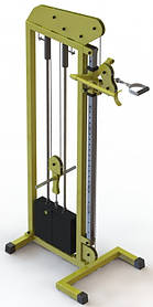 Професійна блочна рама з регульованим блоком (стек 105 кг)  SVS-411