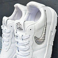 Білі жіночі кроссівки Nike Air Force 1 Pixel. Жіноче стильне взуття Найк Аір Форс весна осінь., фото 5
