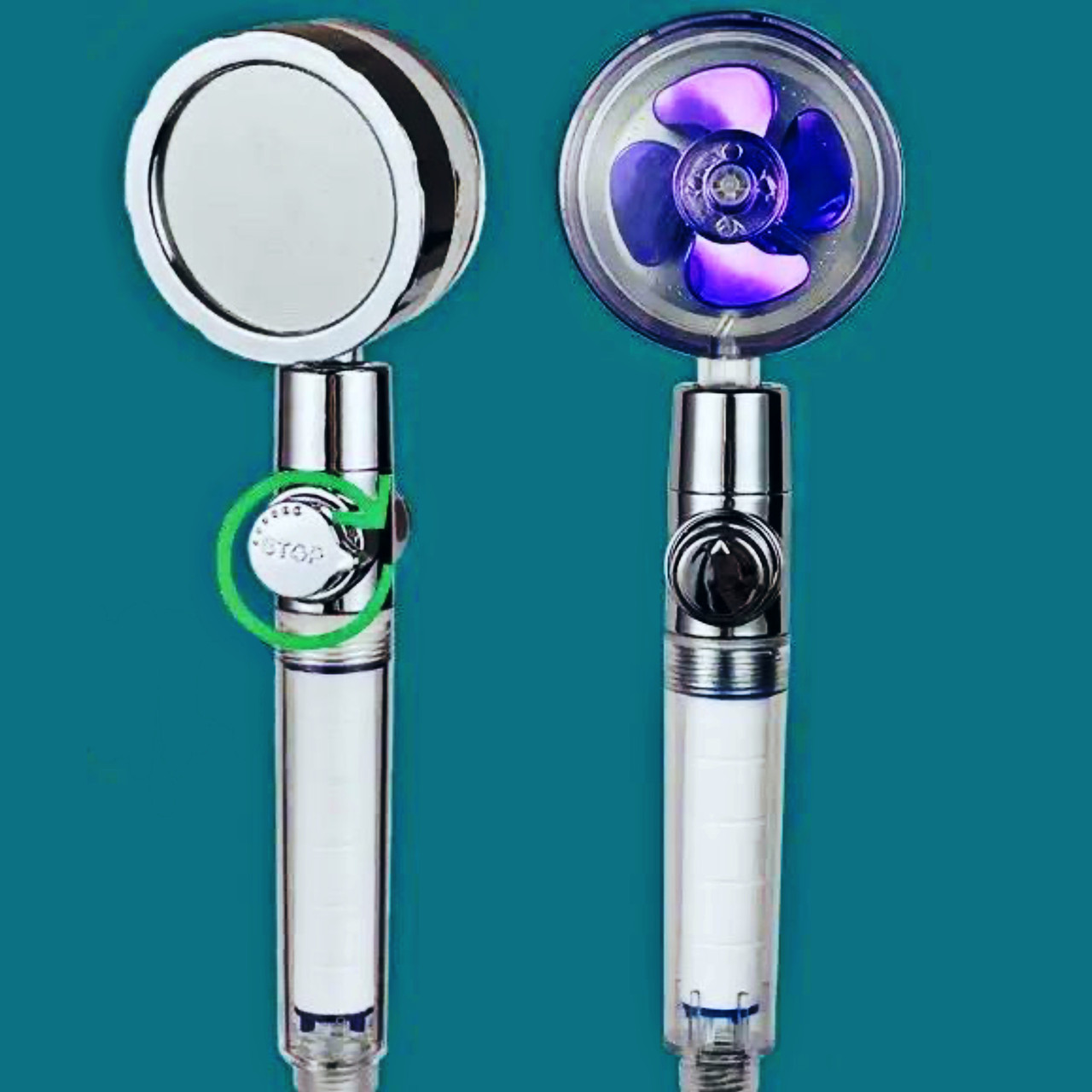 Турбо лейка c вентилятором и фильтром вращение 360° TURBOCHARGED SHOWER ...