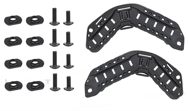 Бічні рейки для шолома, бокове кріплення Black