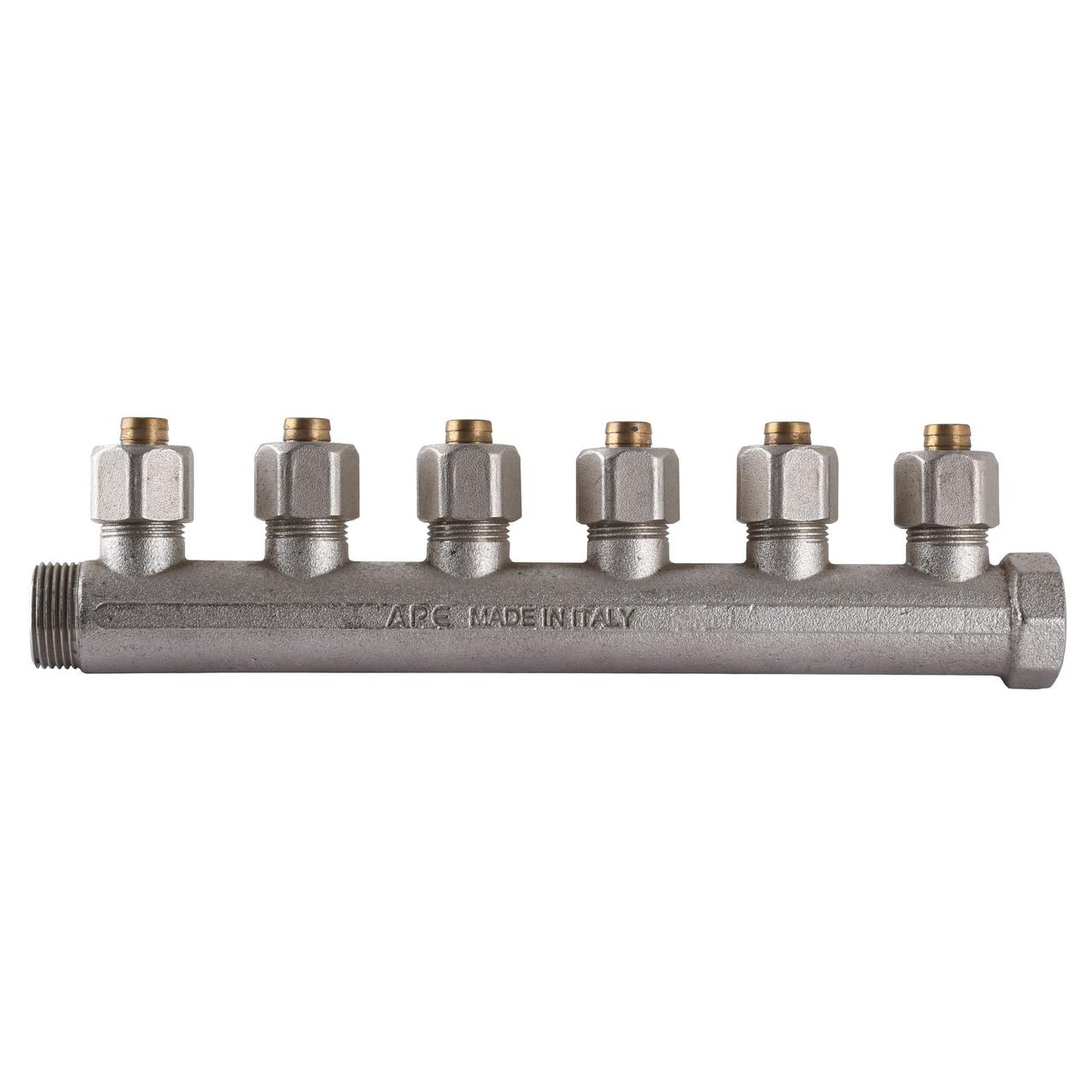 Колектор APE ITALY 7706 L 3/4″х16 на 6 виходів