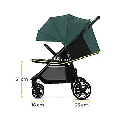 Прогулянкова коляска Kinderkraft Route Platinum Grey (KSROUT00GRY0000), фото 6