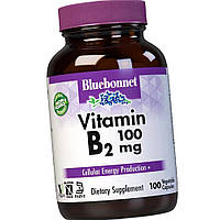 Витамин В-2 Bluebonnet Nutrition Vitamin B2 100 mg 100 veg caps