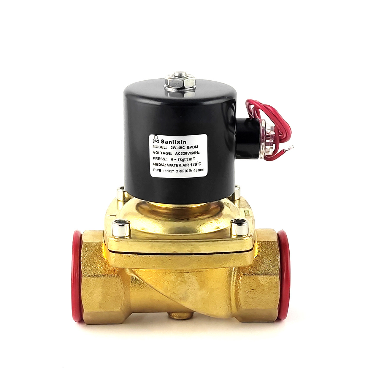 нормально закритий клапан прямої дії 2W-400-40C EPDM AC220V 1 1/2" 0-7 bar