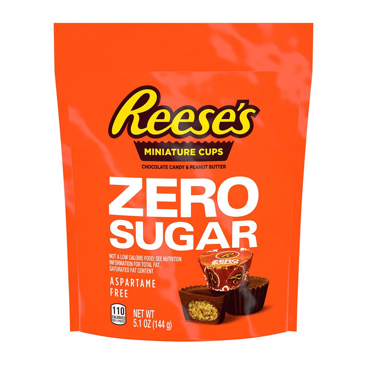 Шоколад з арахісовою пастою Reese’s Miniature Cups Zero Sugar 144g