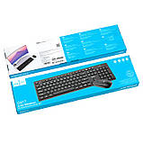 Клавіатура + Миша Hoco GM17 Wireless business keyboard and mouse set (Russian Version) — Black, фото 7
