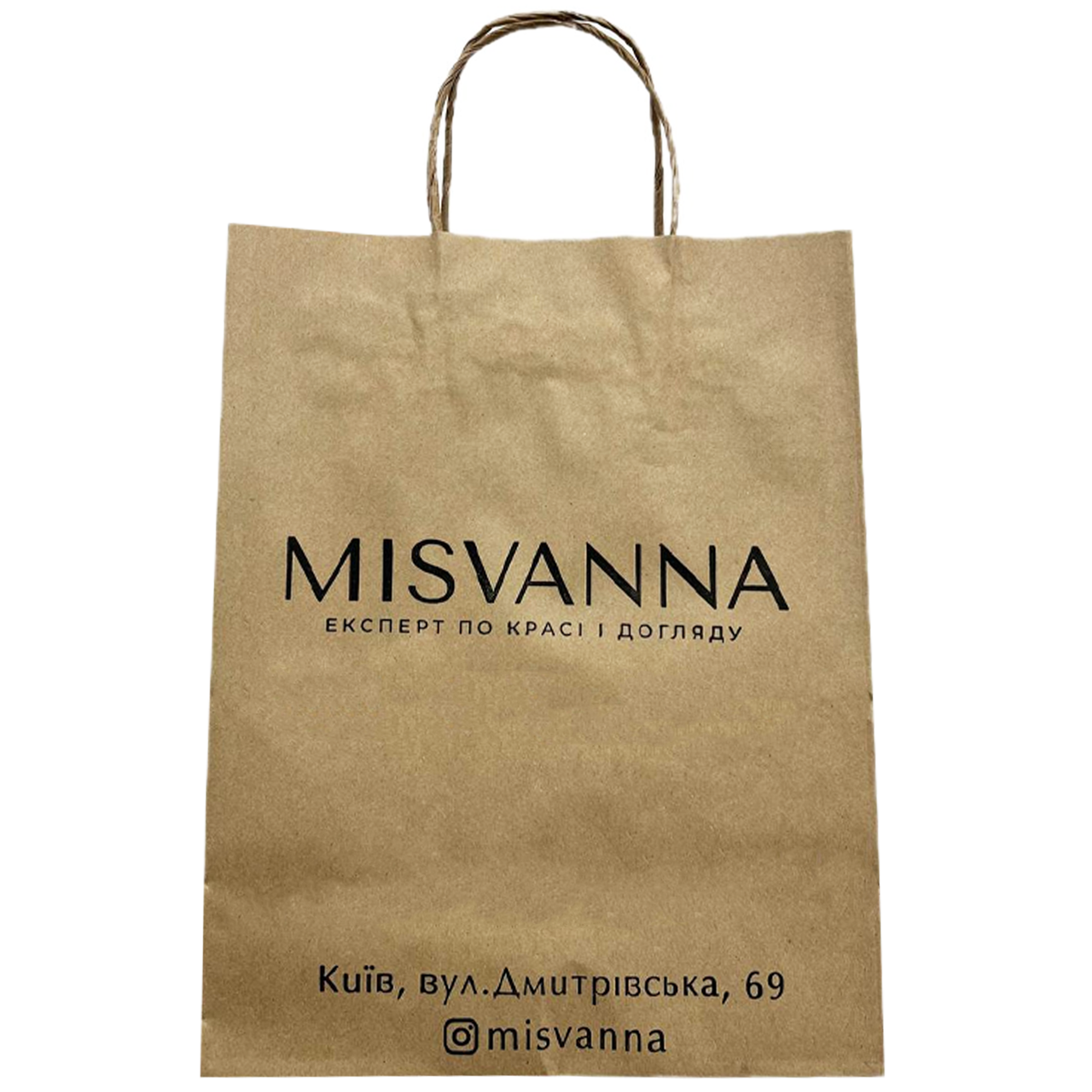 Крафтовий пакет Misvanna з ручками
