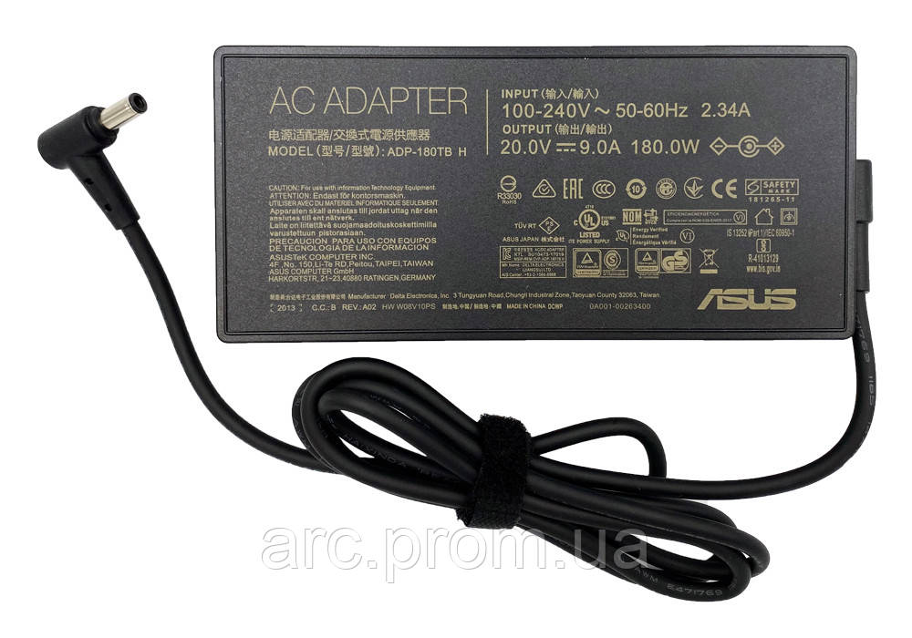 Блок питания Asus ROG Strix G15 G512LI 20V 9A 180W 6.0*3.7 pin Slim ...