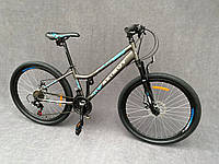 Велосипед Azimut Pixel 26" FR/D Рама 14 сіро-синій