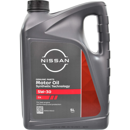 Олива моторна Nissan Motor Oil 5W30 C4, 5 л