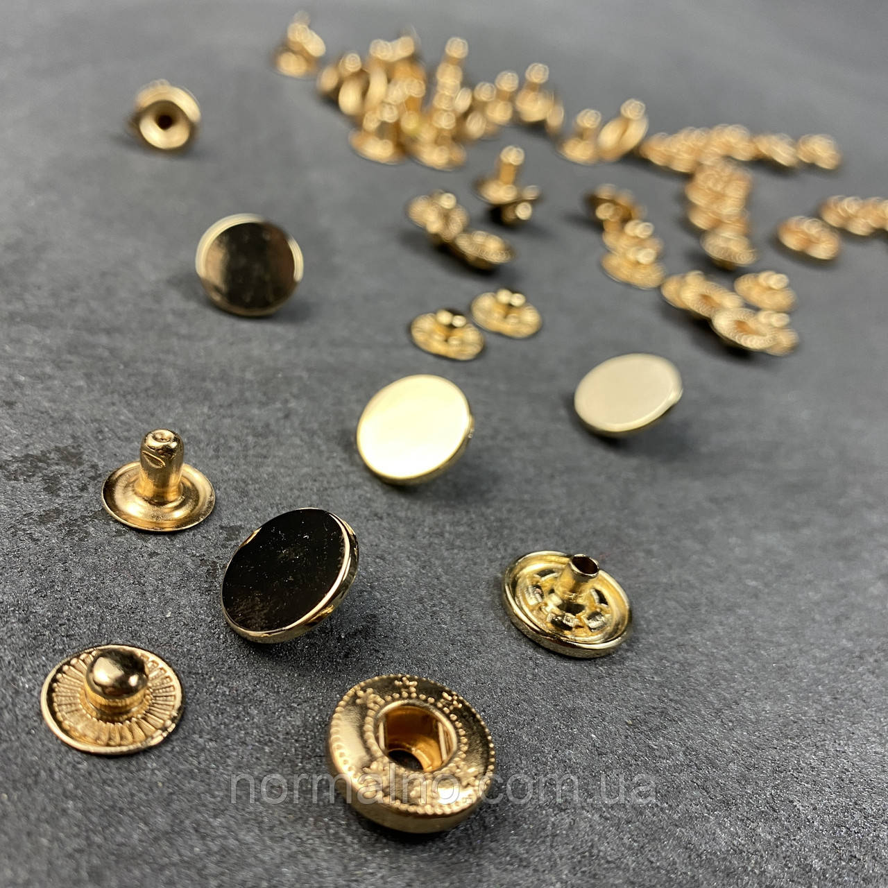 Кнопка Таблетка 15 мм золото (1000 шт)