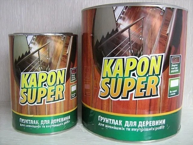 Грунтувальний Лак KAPON SUPER безбарвний БЛЄСК 2,4 кг, фото 1
