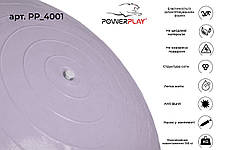 М'яч для фітнесу PowerPlay 4001 75см Sky Blue + насос, фото 4
