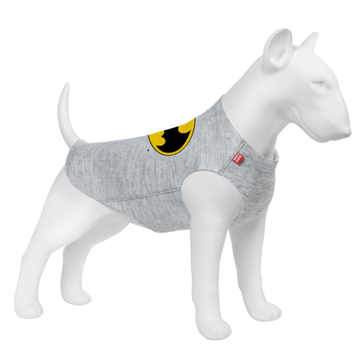 Майка для собак WAUDOG Clothes, малюнок "Бетмен лого", XS25, B 35-40 см, С 20-25 см