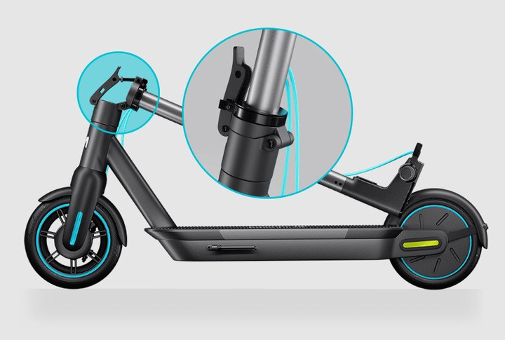 Електричний самокат Motus Scooty 10 Turquoise 350W, 15Ah, до 65 км, 25км/год - фото 7 - id-p1650671797