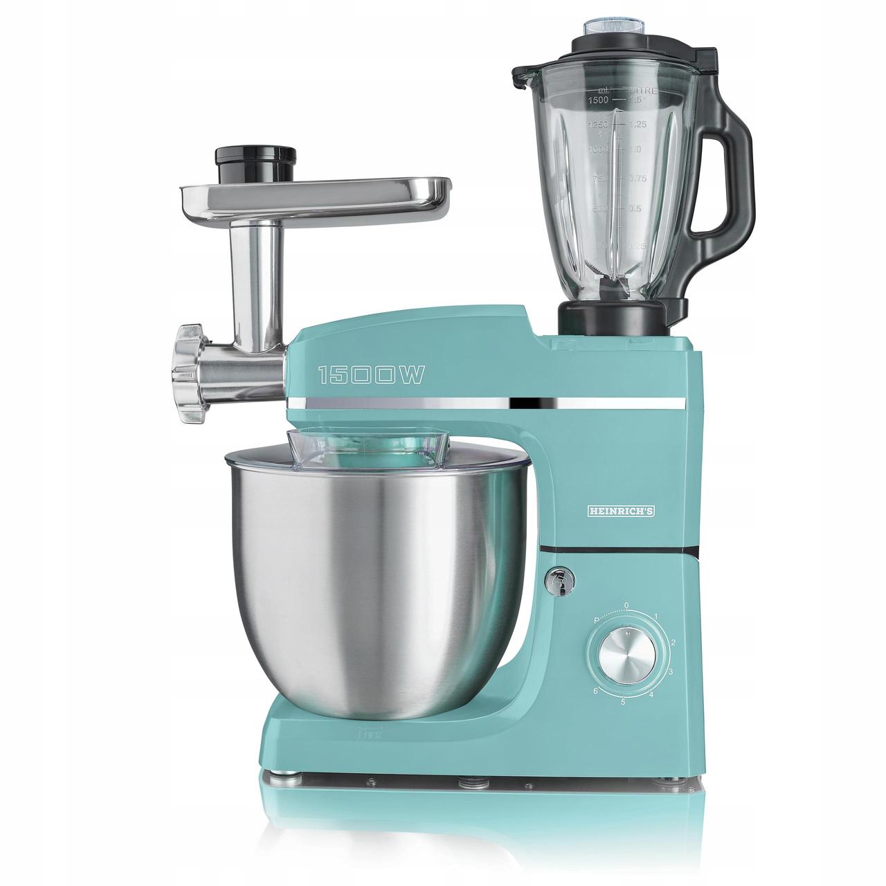 Кухонний комбайн HEINRISCH'S HKM 8083 MINT 1500 Вт 10 л зелений