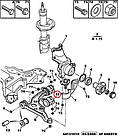 Сайлентблок важеля задній Fiat Ducato 244, Peugeot Boxer, Citroen Jumper (2002-2006), 1338373080, 352394, фото 4