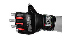 Рукавиці для MMA PowerPlay 3053 Чорно-Червоні L/XL, фото 6