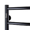 Рушникосушка UNIO LD W 700-500-7 BLK Драбинка Дуга вода чорна, фото 5