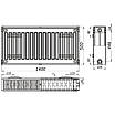 Радіатор сталевий панельний QUEEN THERM 22 бік 500х1400 мм, фото 4