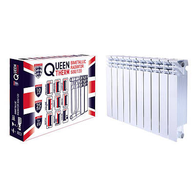 Радіатор біметалевий секційний QUEEN THERM 500/120 (кратно 10)